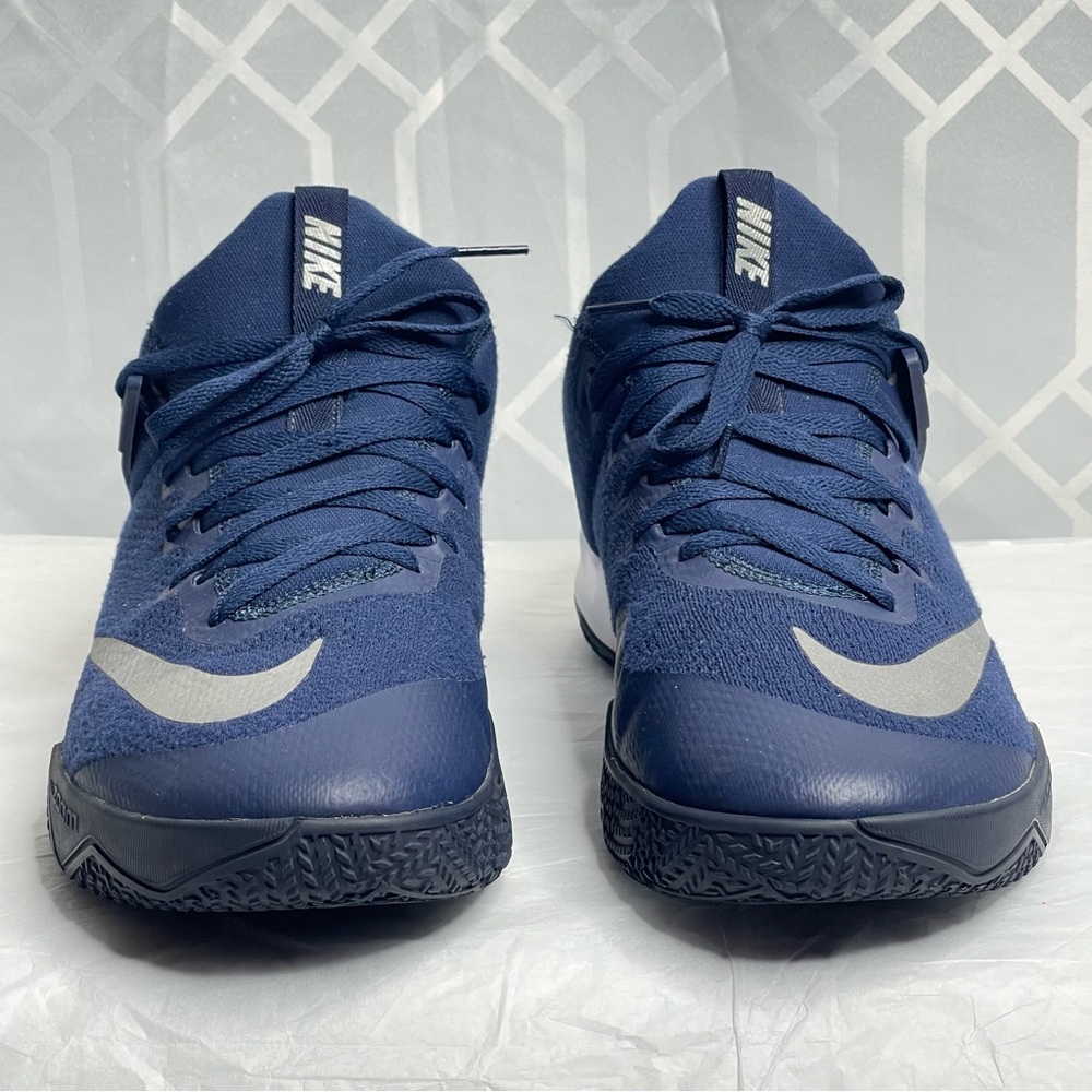 Nike Zoom Rev 2017 TB Midnight Navy Silver Basketball Sneakers Men’s Size 13